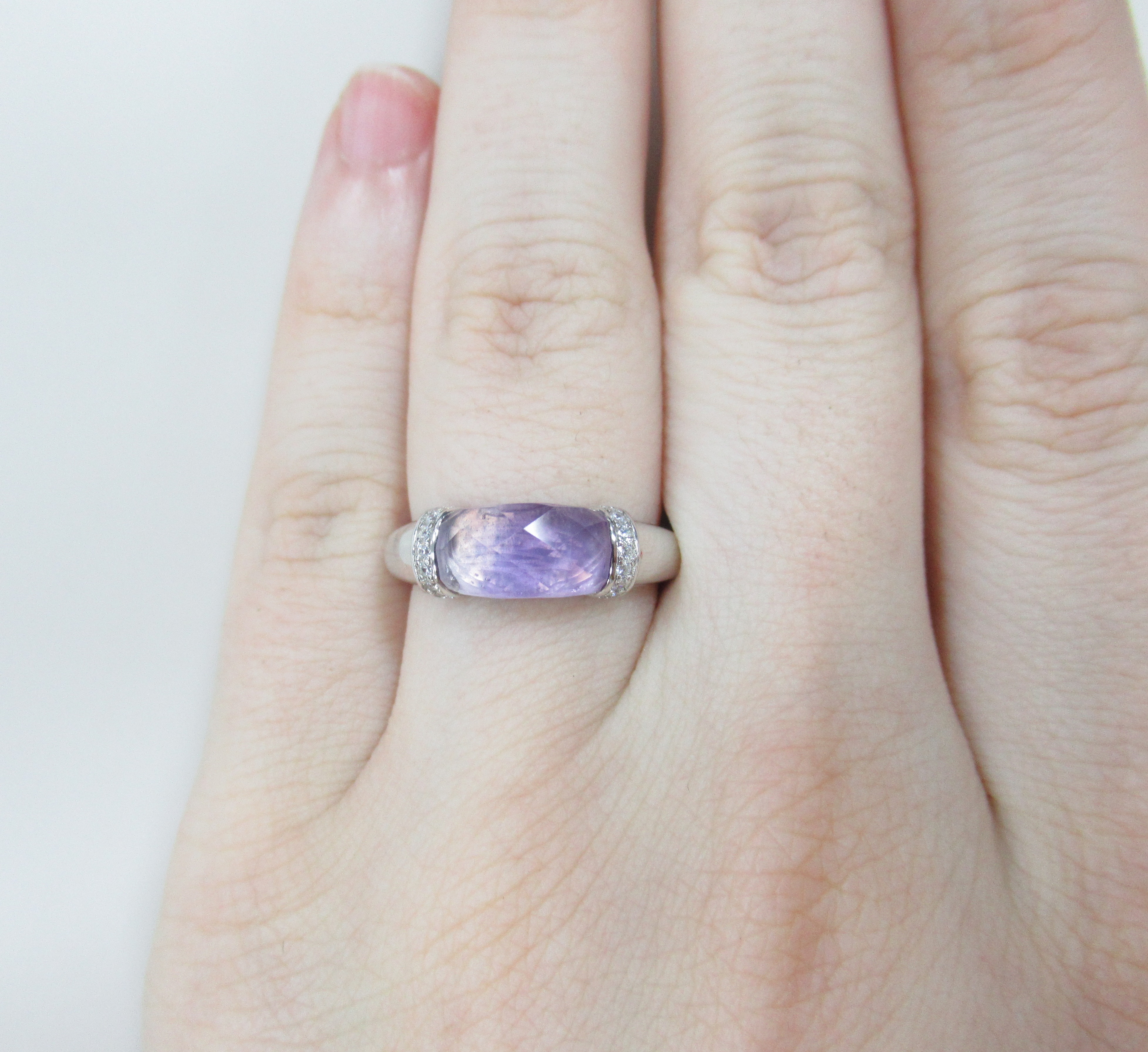 Серебряное кольцо с аметистом